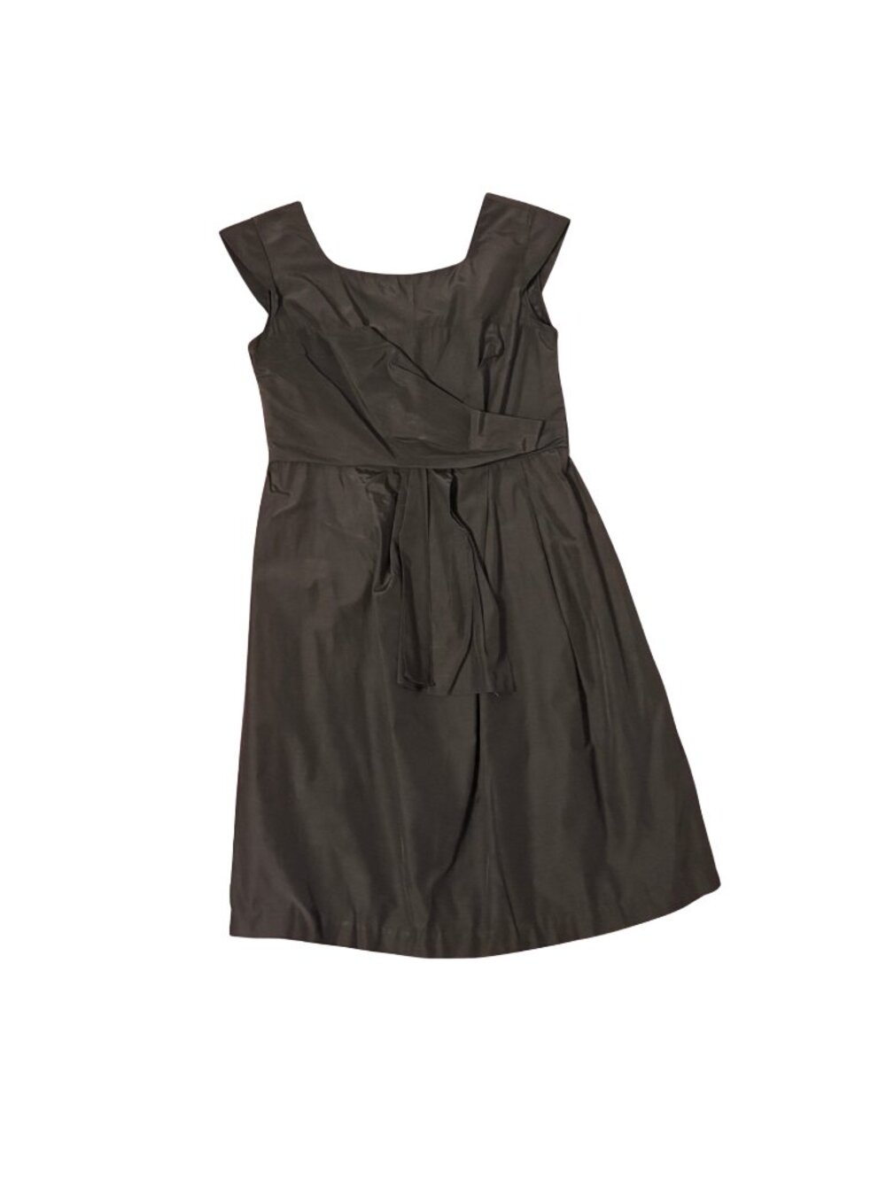 Marisfrolg Sleeveless Black Ribbon Midi Dress
